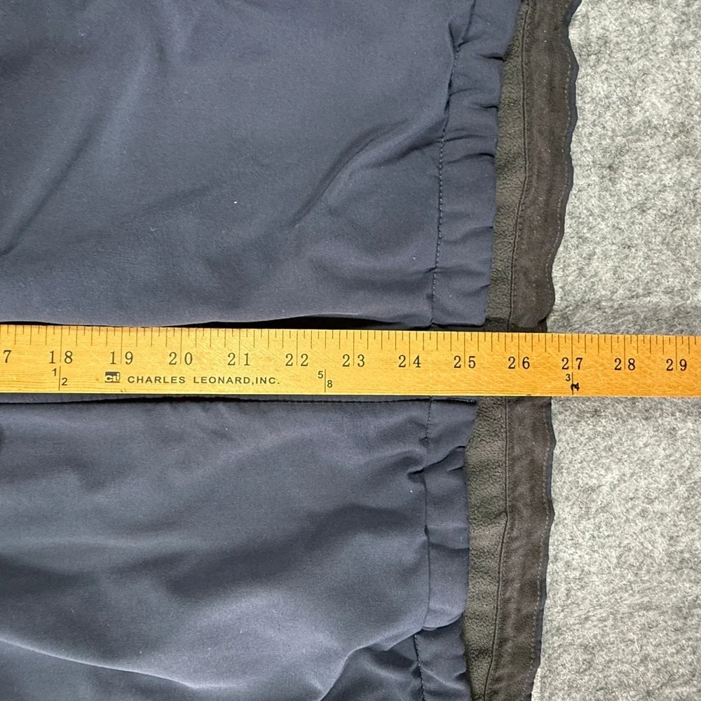 The North Face Softshell Jacket Men Large Navy Blue Fleece Lined Full Zip